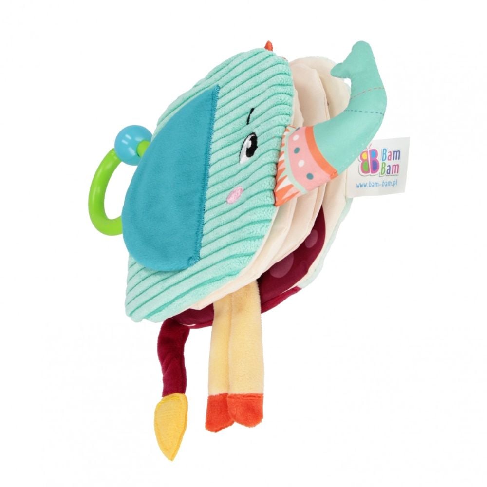 Jucarie senzoriala, BamBam, Carte, Elefant