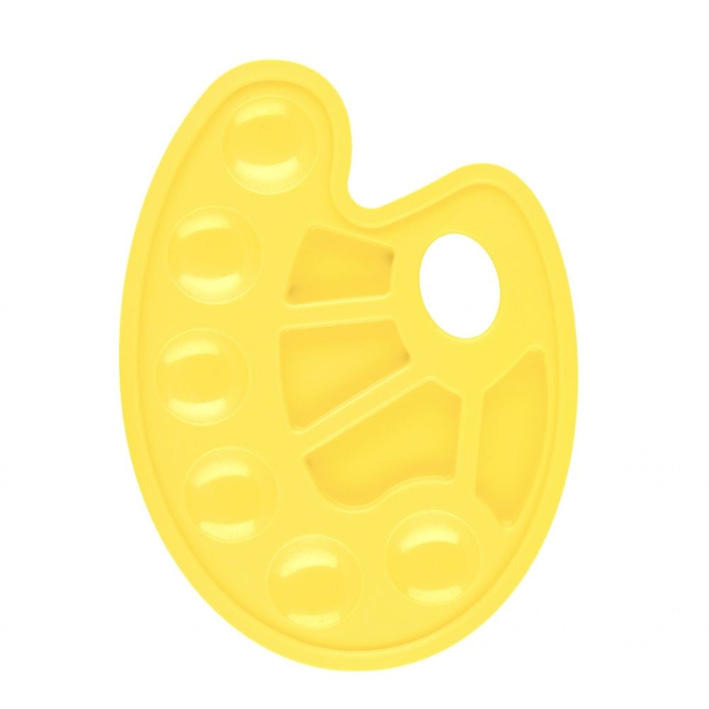 Paleta de vopsea din plastic, Starpak, Galben