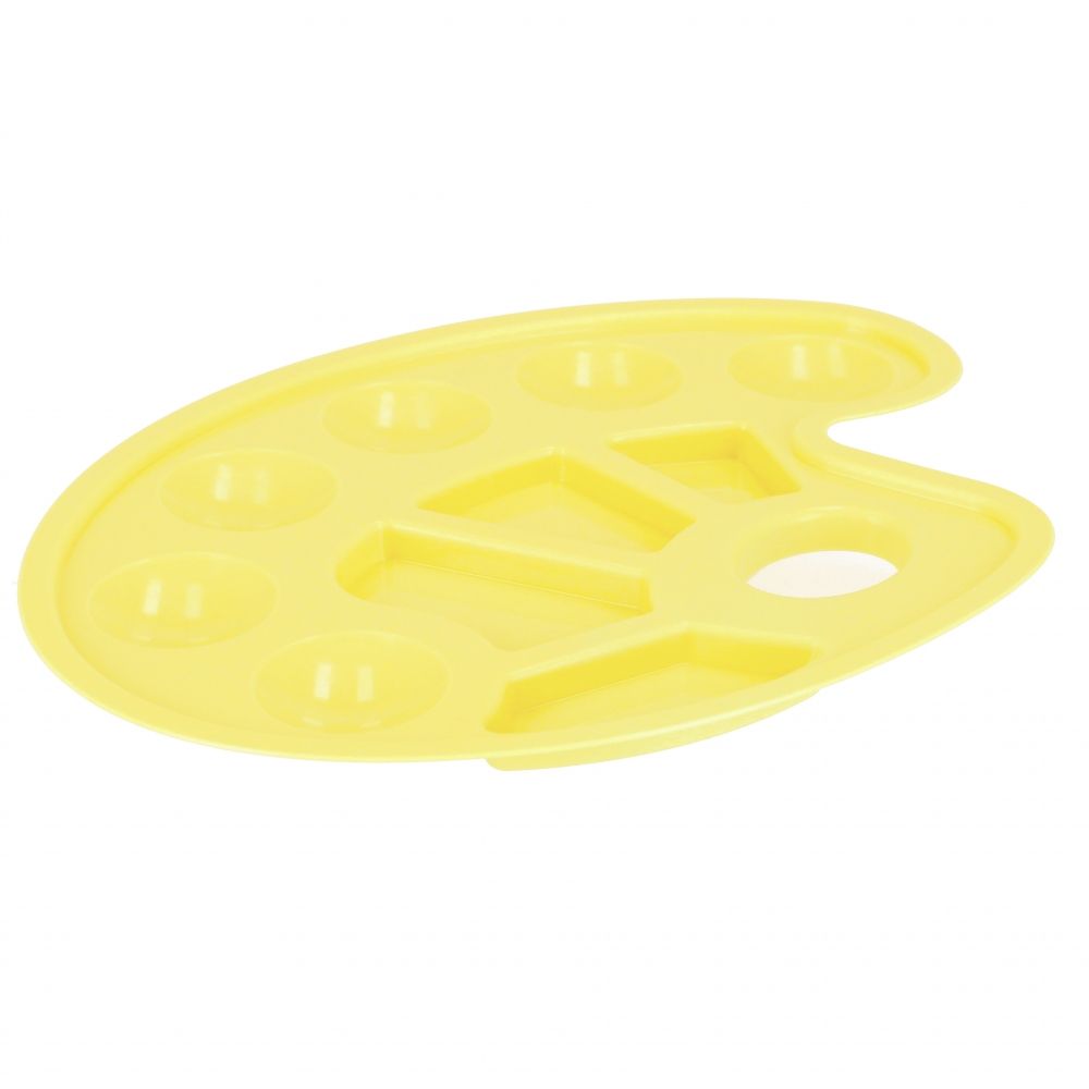 Paleta de vopsea din plastic, Starpak, Galben