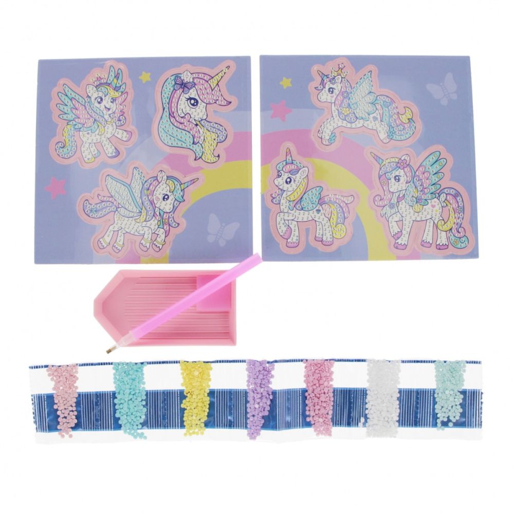 Set creativ cu diamante, mozaic, Starpak, Unicorn