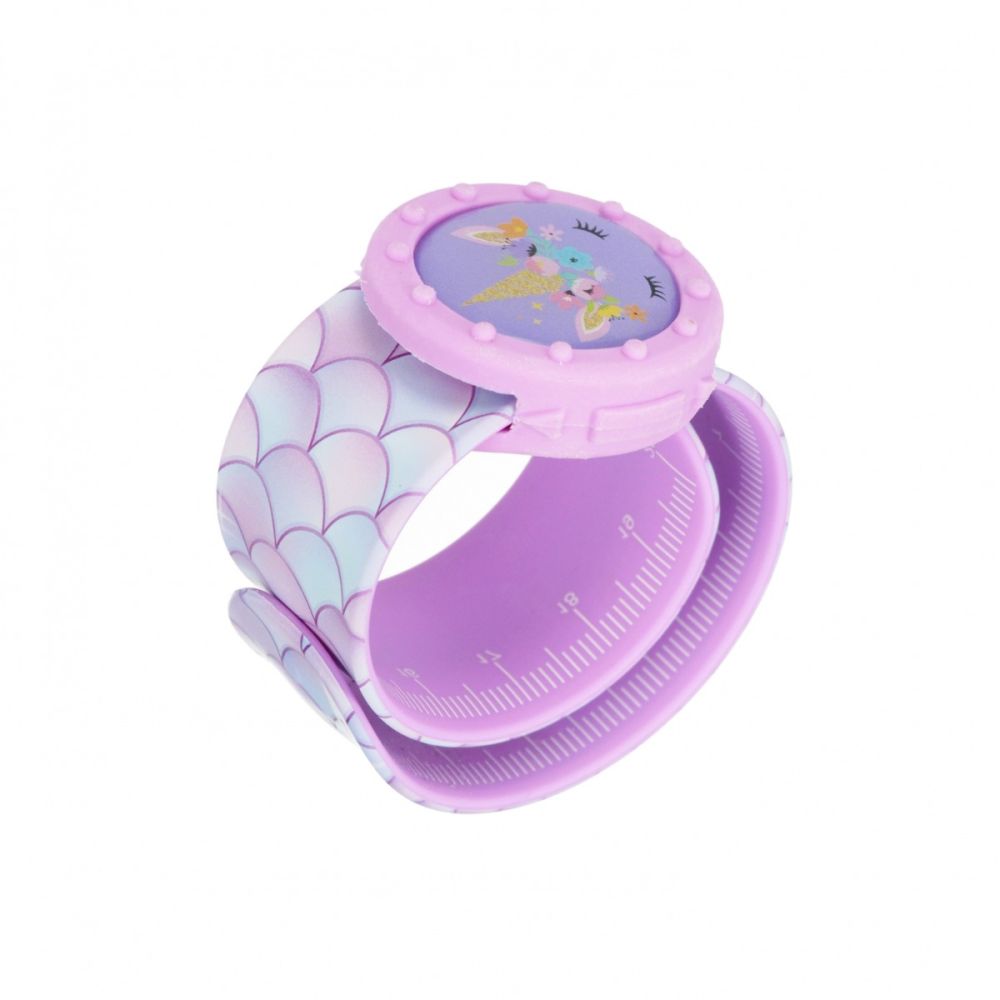 Rigla de cauciuc cu radiera, in forma de ceas, Starpak, 20 cm, Girl