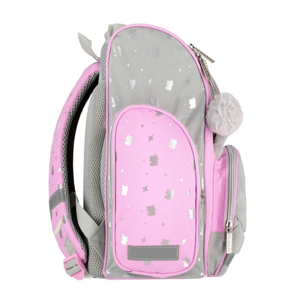 Ghiozdan pentru scoala cu un compartiment, Starpak, Kitty Plush