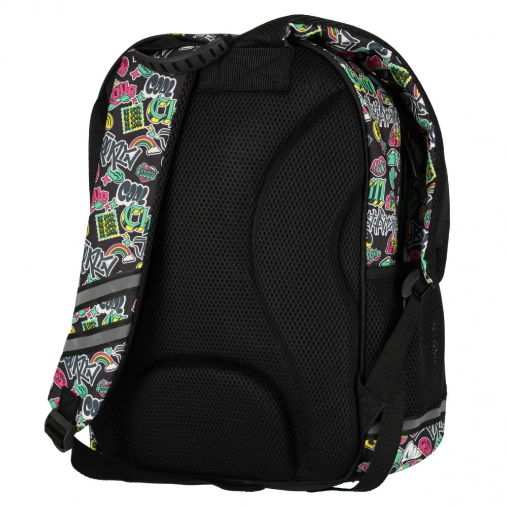 Ghiozdan pentru scoala cu un compartiment si buzunare frontale, Starpak, Cool School