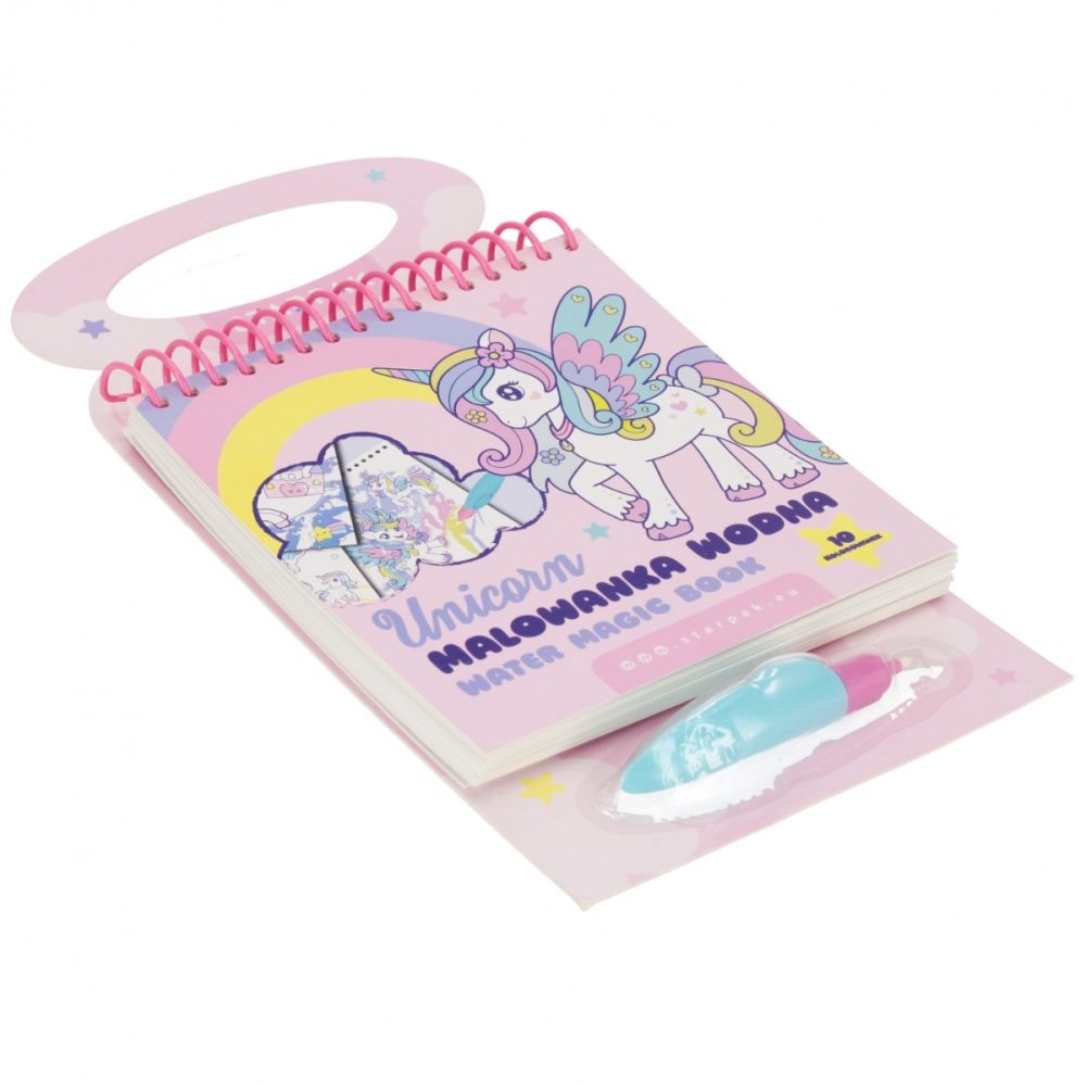 Carte de colorat cu apa, Starpak, Unicorn