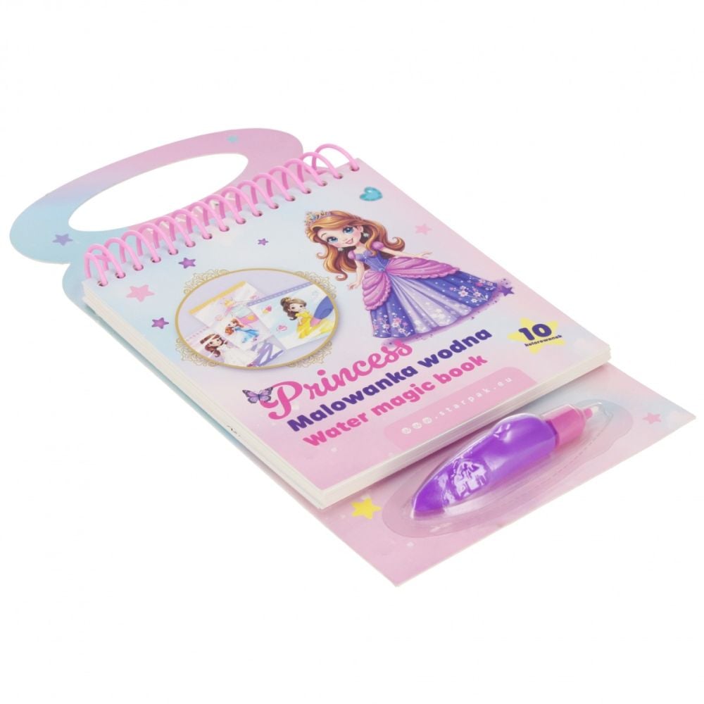 Carte de colorat cu apa, Starpak, Princess