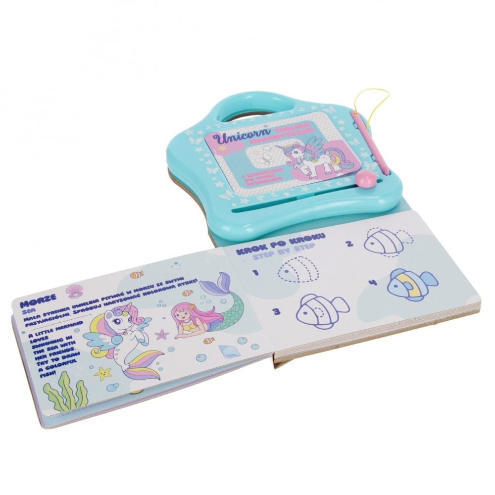 Tabla magnetica si carte de desen, Starpak, Unicorn