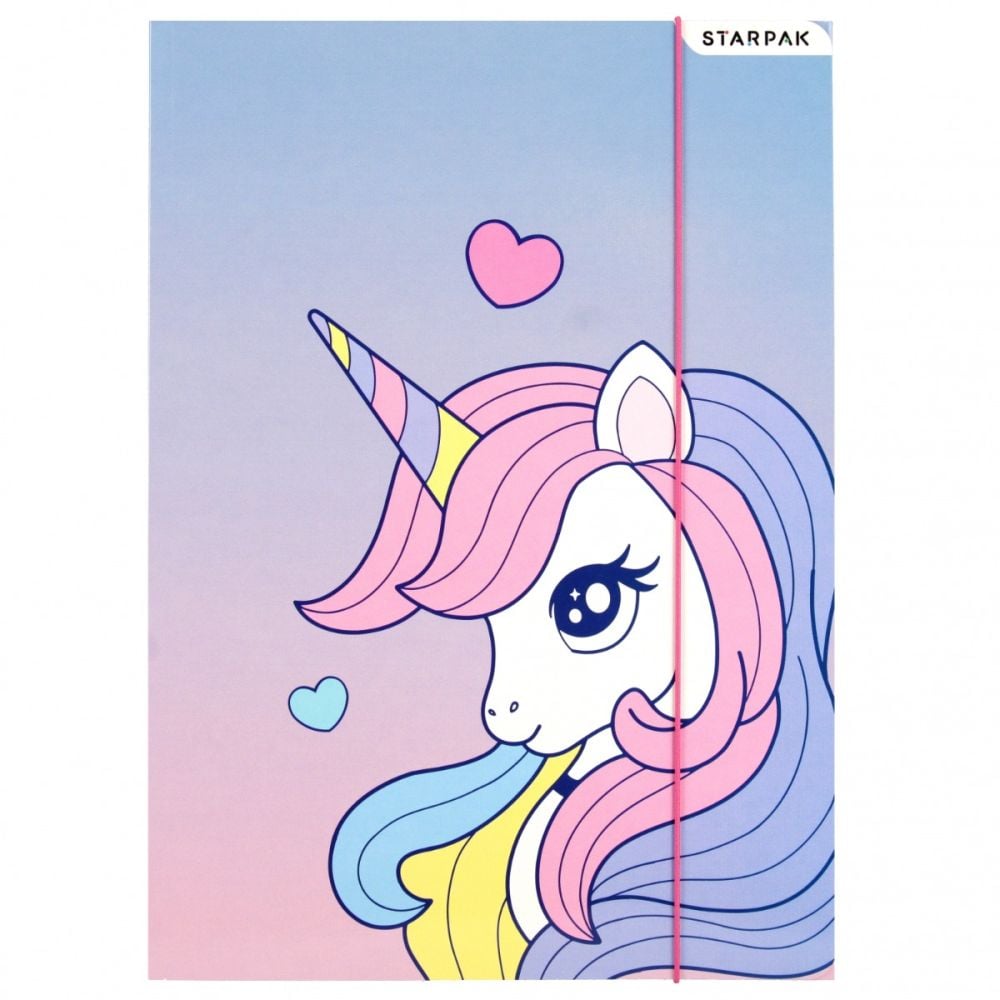 Mapa A4 cu elastic, Starpak, Unicorn