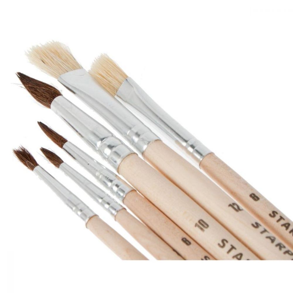 Set 6 pensule din par natural, Starpak
