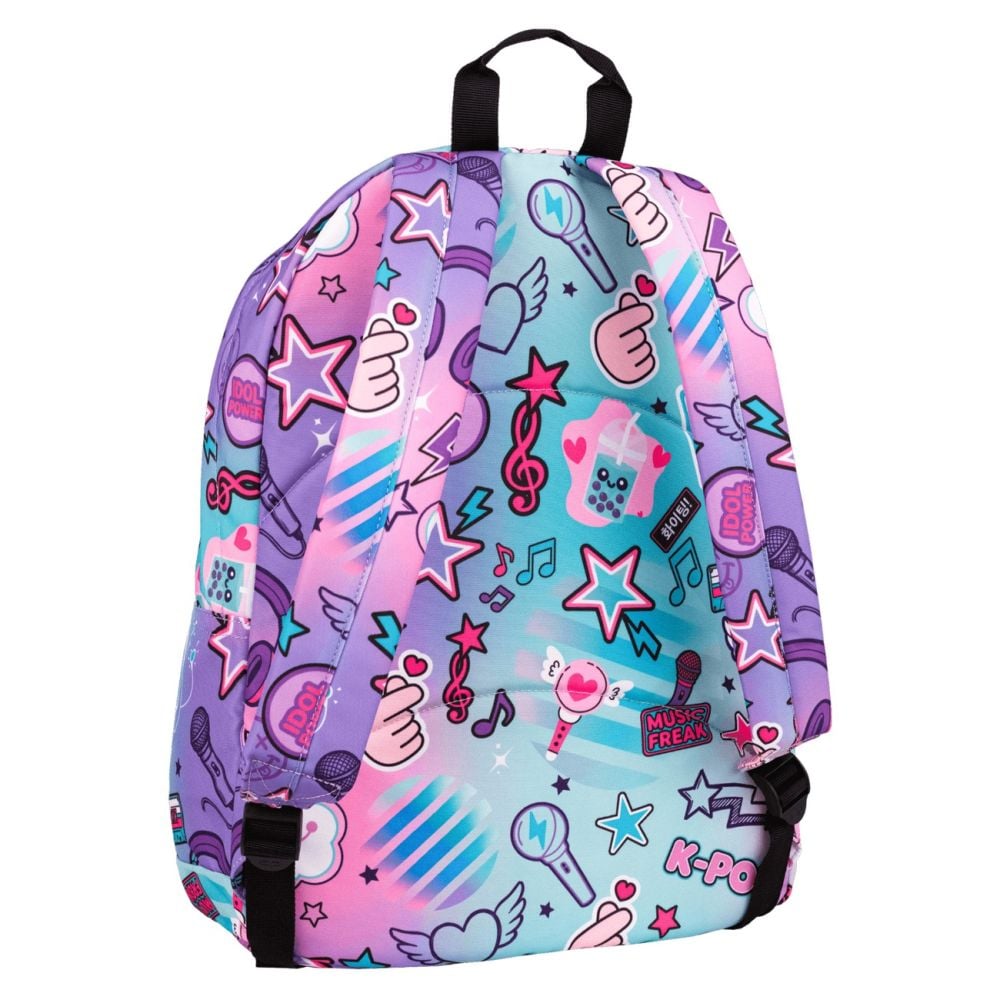 Ghiozdan cu un compartiment si buzunar frontal, Coolpack, Cross, K-Pop