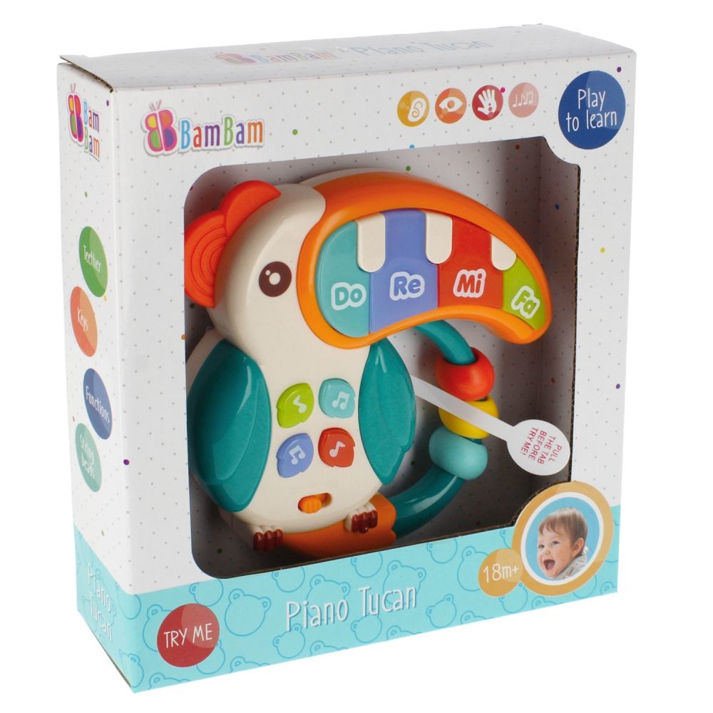 Jucarie interactiva, BamBam, Pian, Tucan