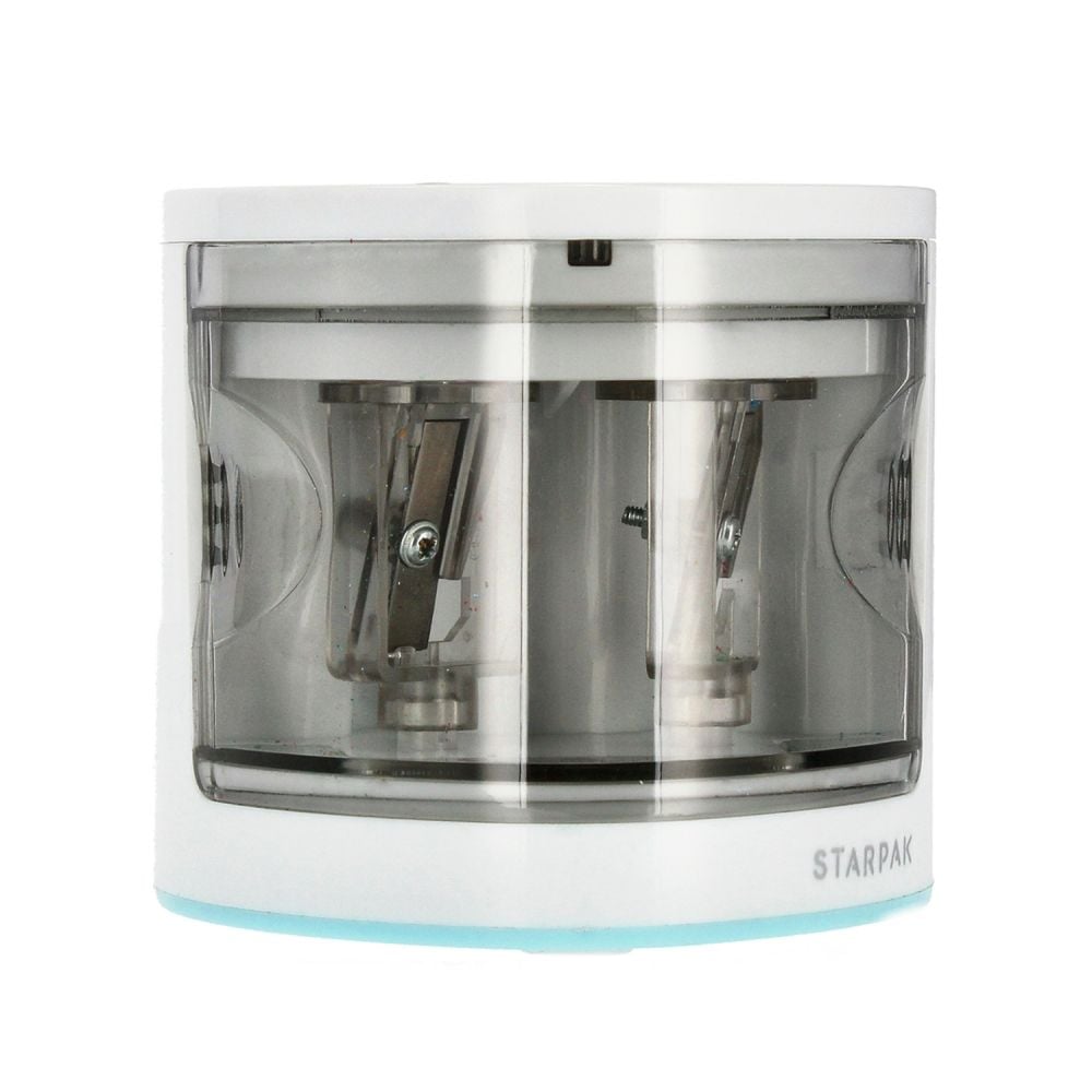 Ascutitoate electrica dubla, Starpak, Alb