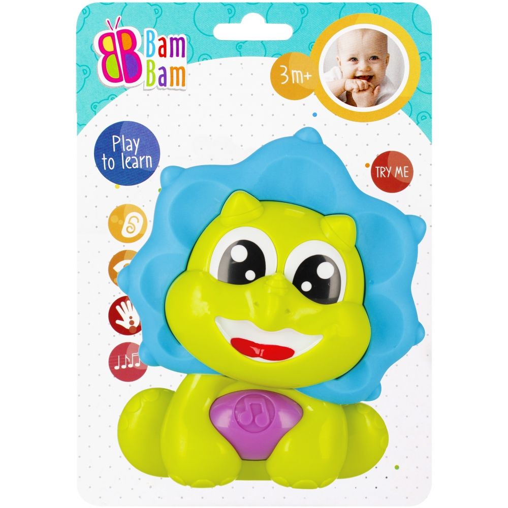 Jucarie interactiva cu sunete, BamBam, Dinozaur