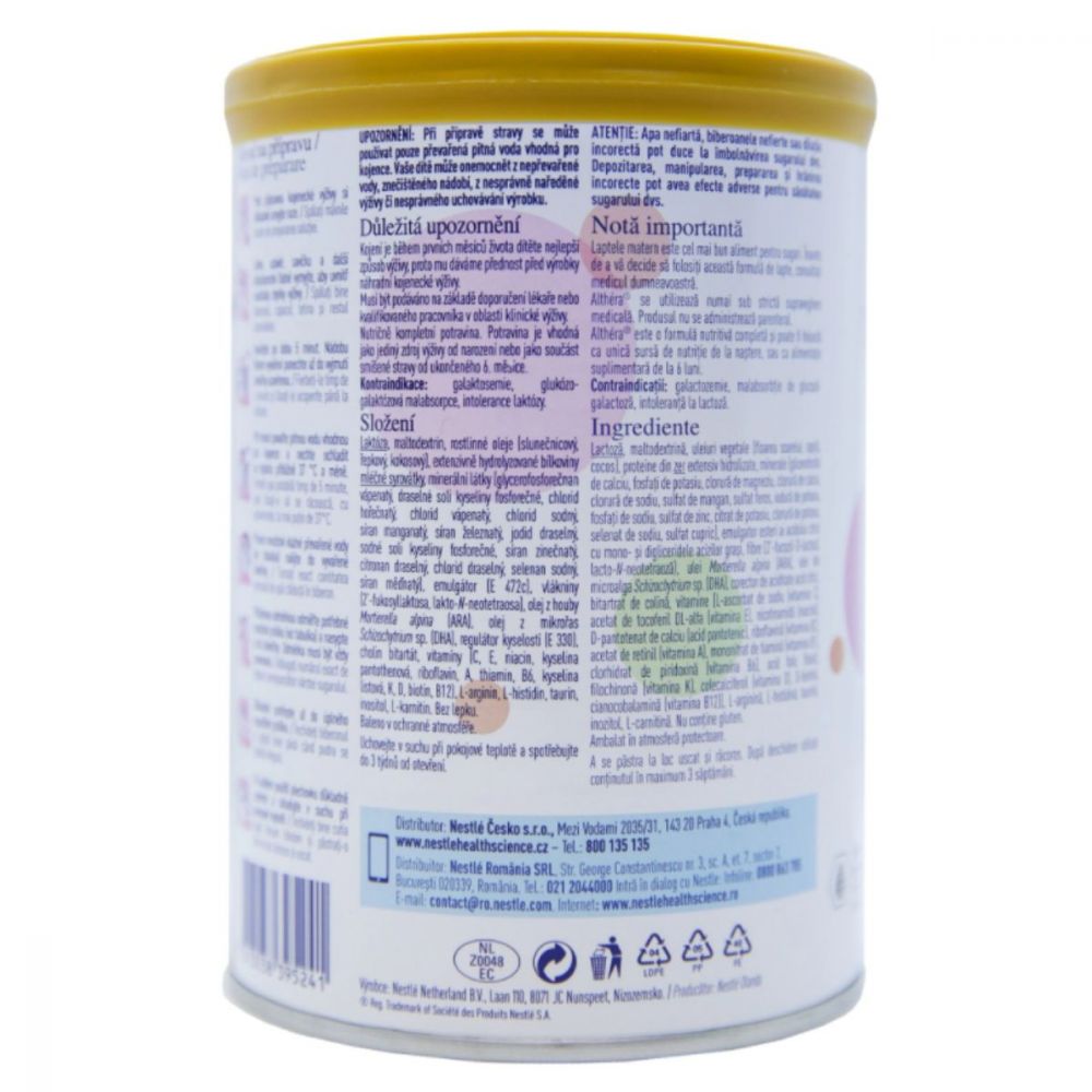 Lapte praf Nestle Althera, de la nastere, 400 g
