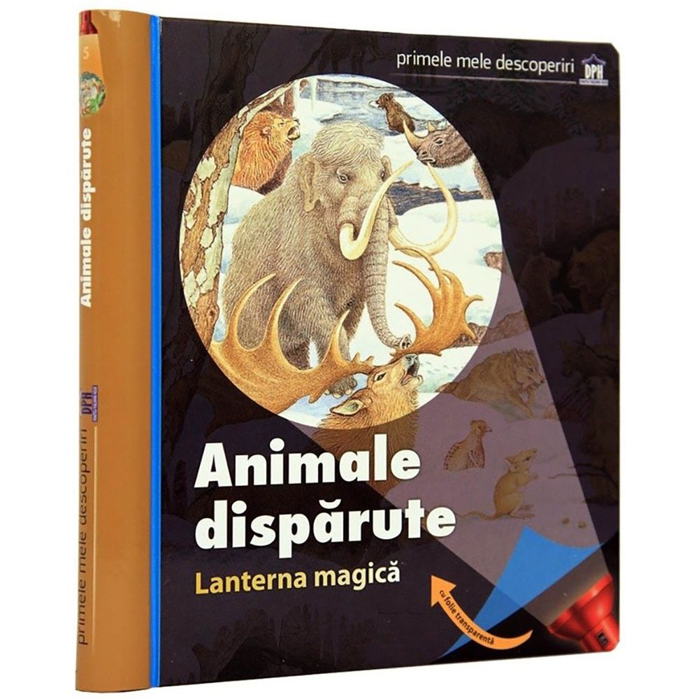 Carte Animale disparute (cu lanterna magica), Editura DPH