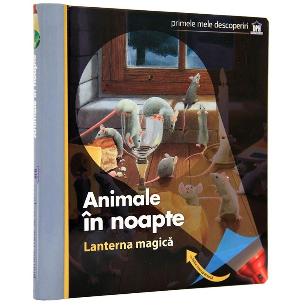 Carte Animale in noapte (cu lanterna magica), Editura DPH