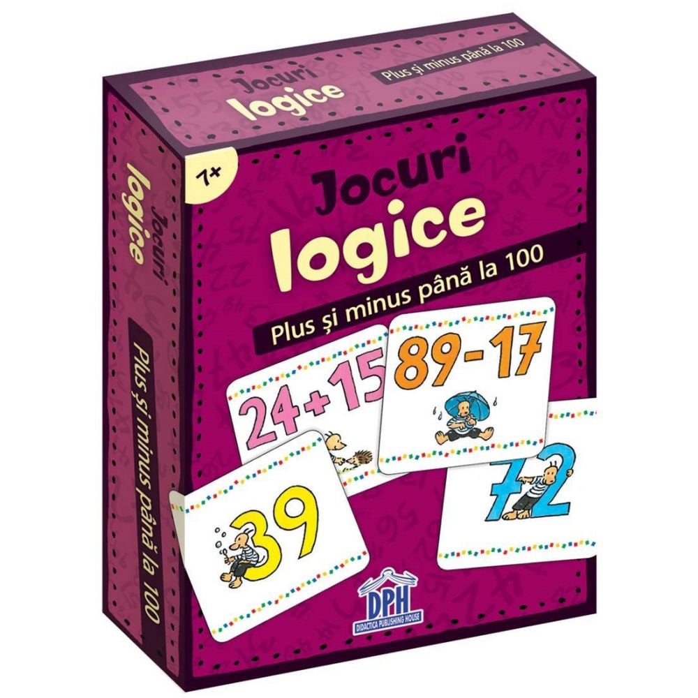 Jocuri logice, Plus si minus pana la 100, Editura DPH, 48 jetoane