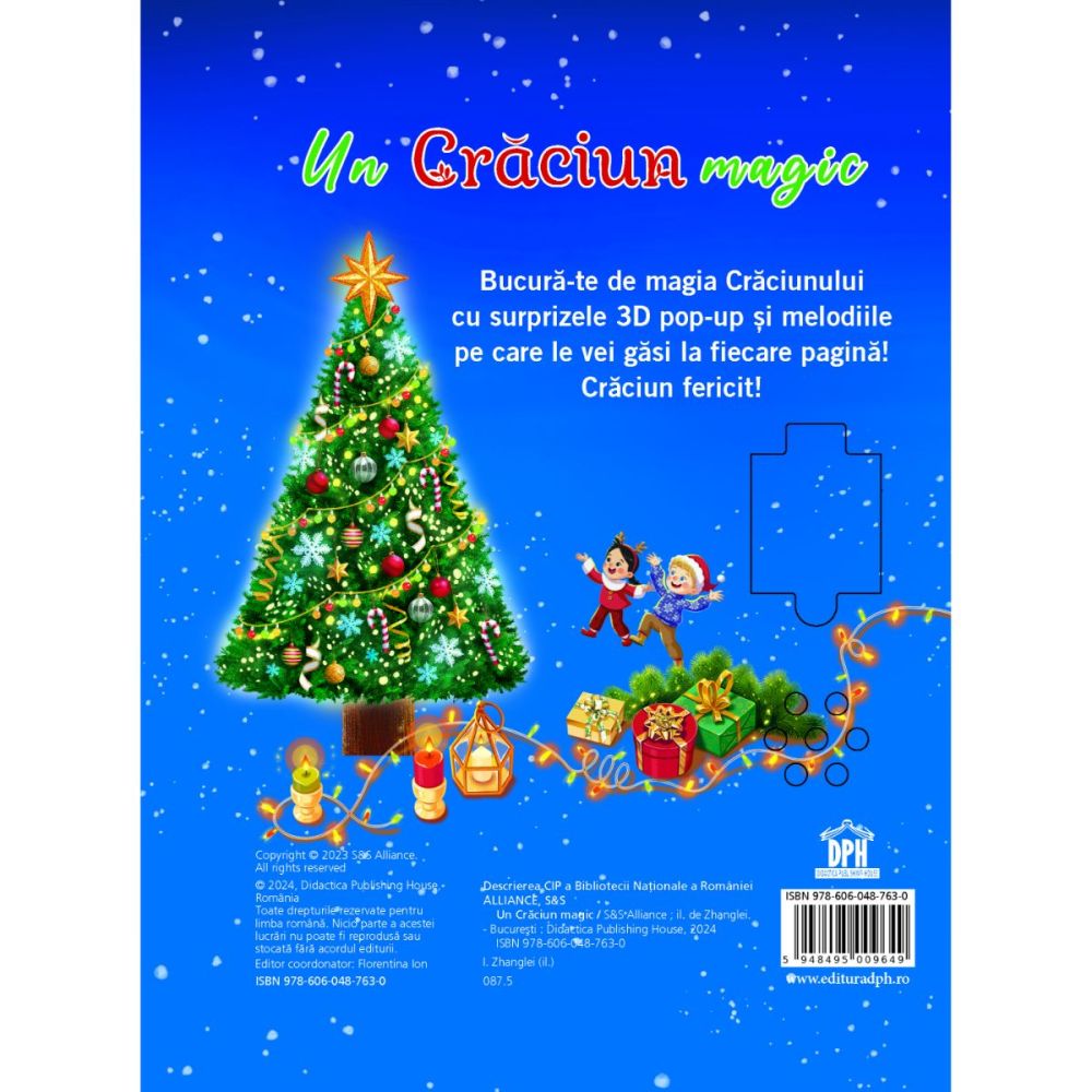 Un Craciun magic, Carte muzicala cu ilustratii pop-up