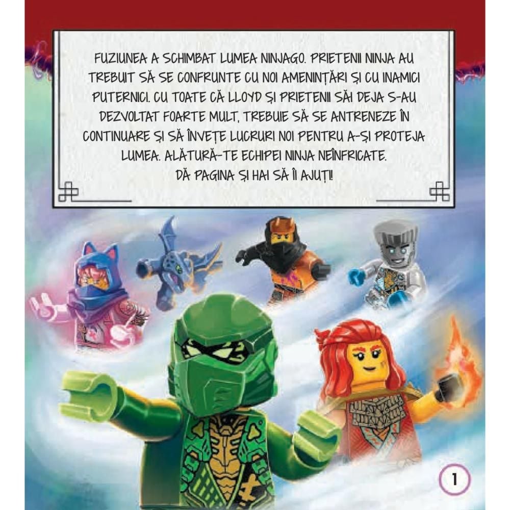 Caiet de activitati si ghid Ninja, Lego Ninjago, Descopera aventurile ninja