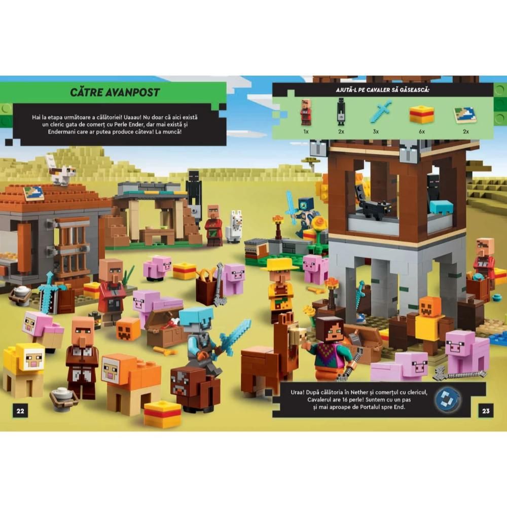 Activitati cu abtibilduri, Lego Minecraft, Marea aventura din End