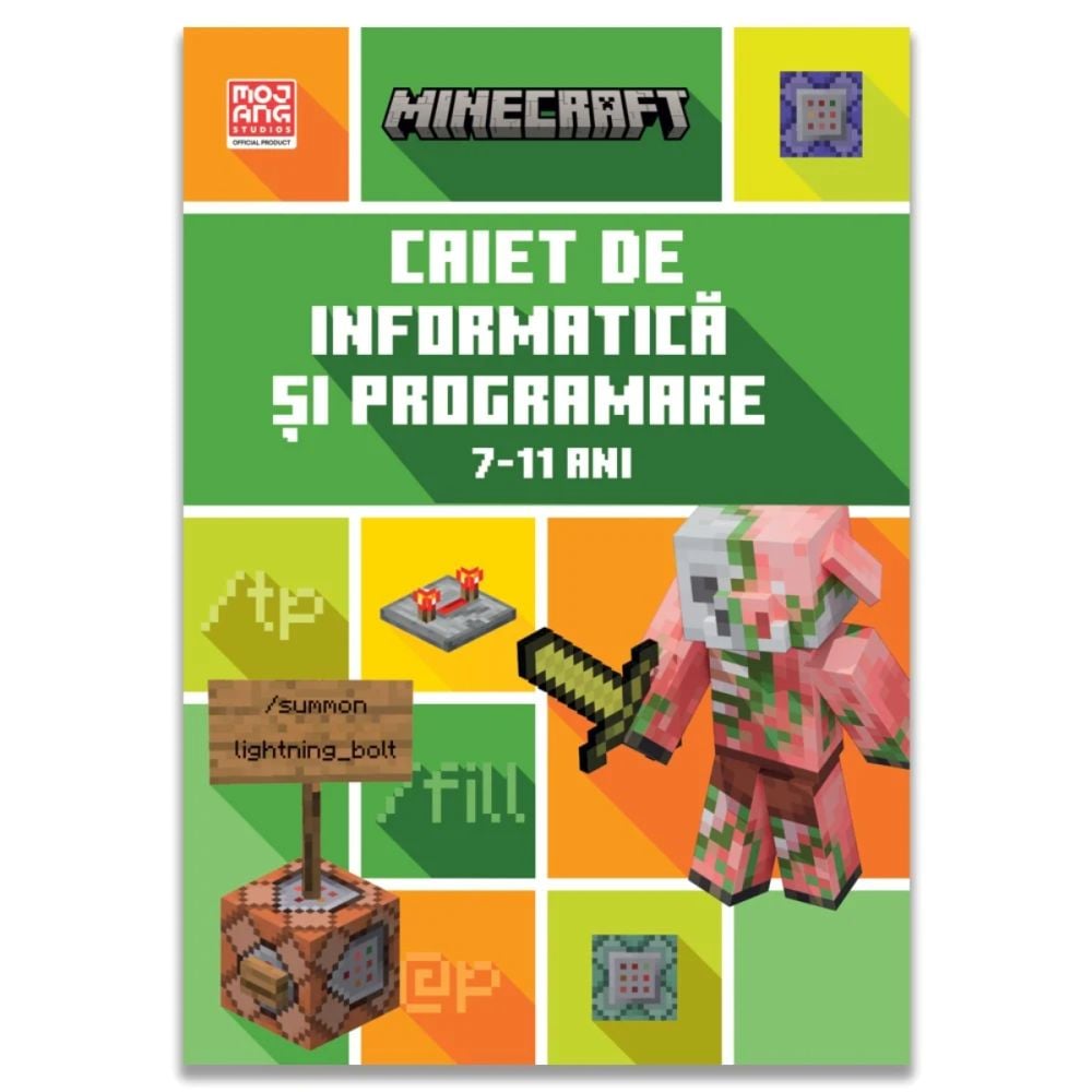 Minecraft, Caiet de informatica si programare, 7-11 ani