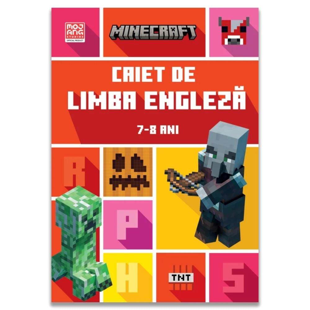 Minecraft, Caiet de limba engleza, 7-8 ani