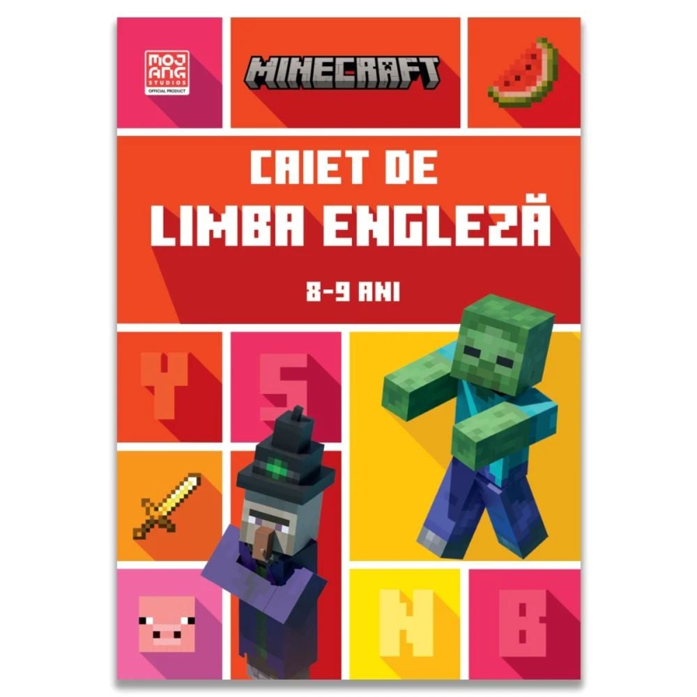 Minecraft, Caiet de limba engleza, 8-9 ani