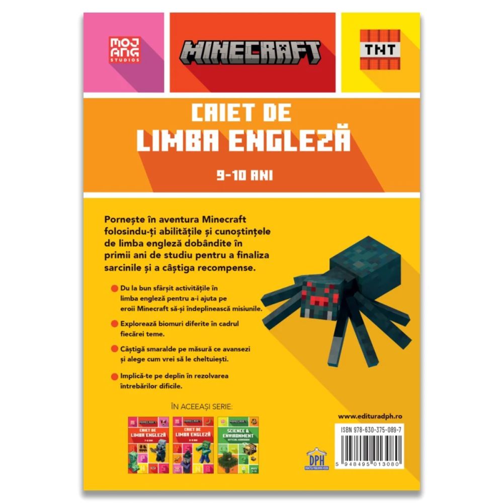 Minecraft, Caiet de limba engleza, 9-10 ani