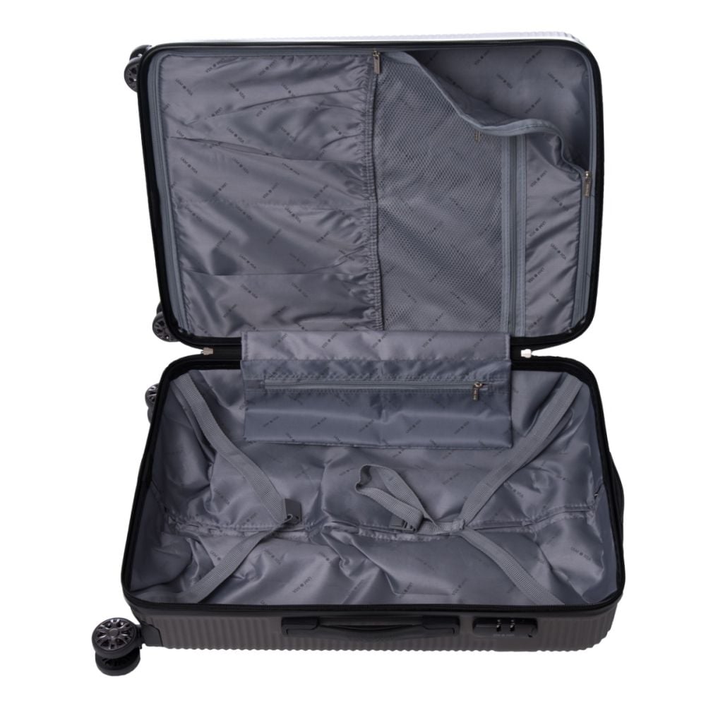 Troler Lamonza Uptown, 68 x 45 x 26 cm, Gri inchis