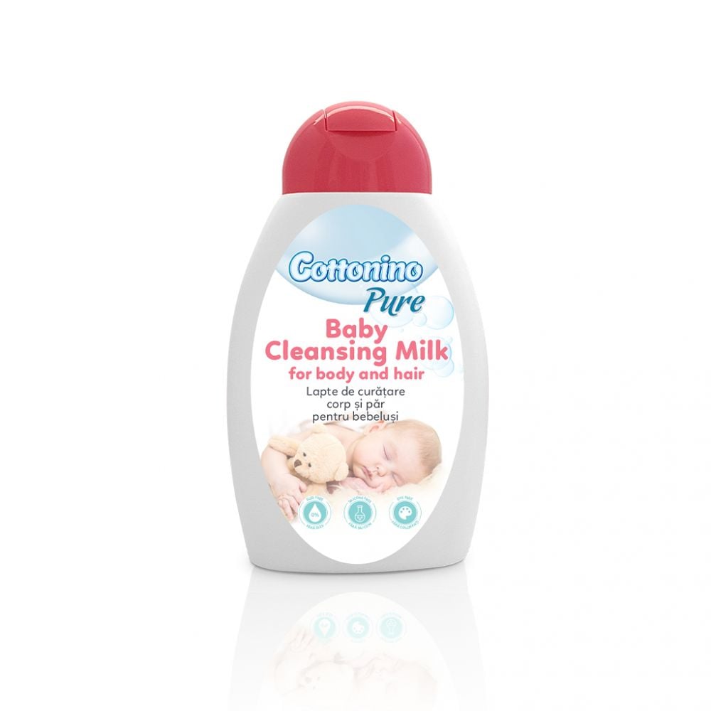 Lapte de curatare bebelusi, Cottonino Pure, 300 ml