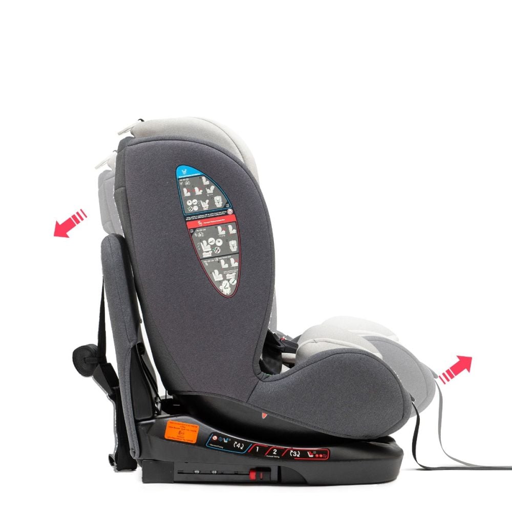 Scaun auto cu isofix, Juju, Total 360 I-Size, Gri