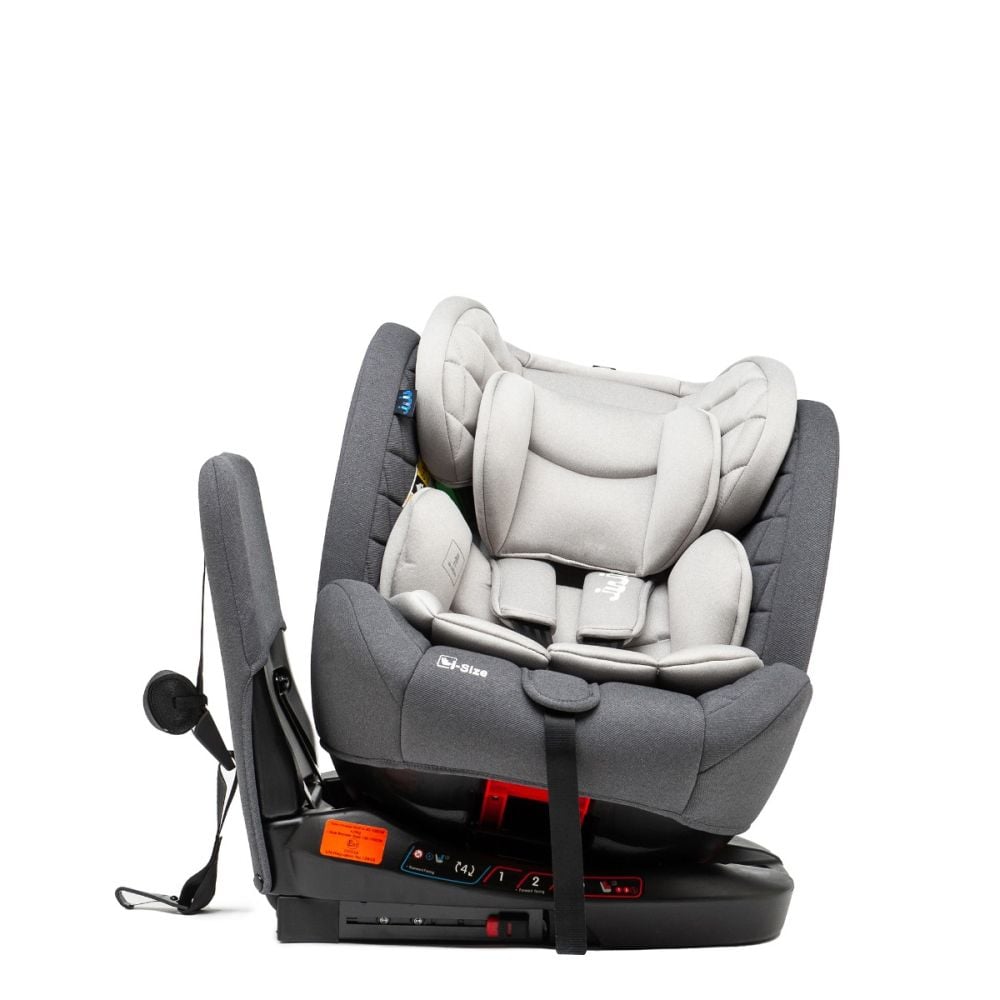 Scaun auto cu isofix, Juju, Total 360 I-Size, Gri