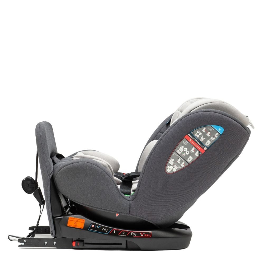 Scaun auto cu isofix, Juju, Total 360 I-Size, Gri