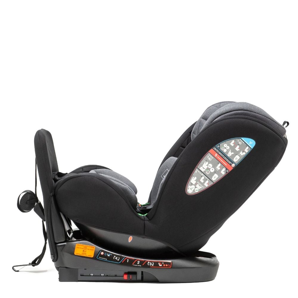 Scaun auto cu isofix, Juju, Total 360 I-Size, Negru