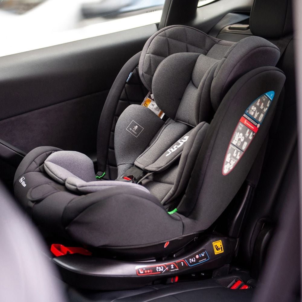 Scaun auto cu isofix, Juju, Total 360 I-Size, Negru