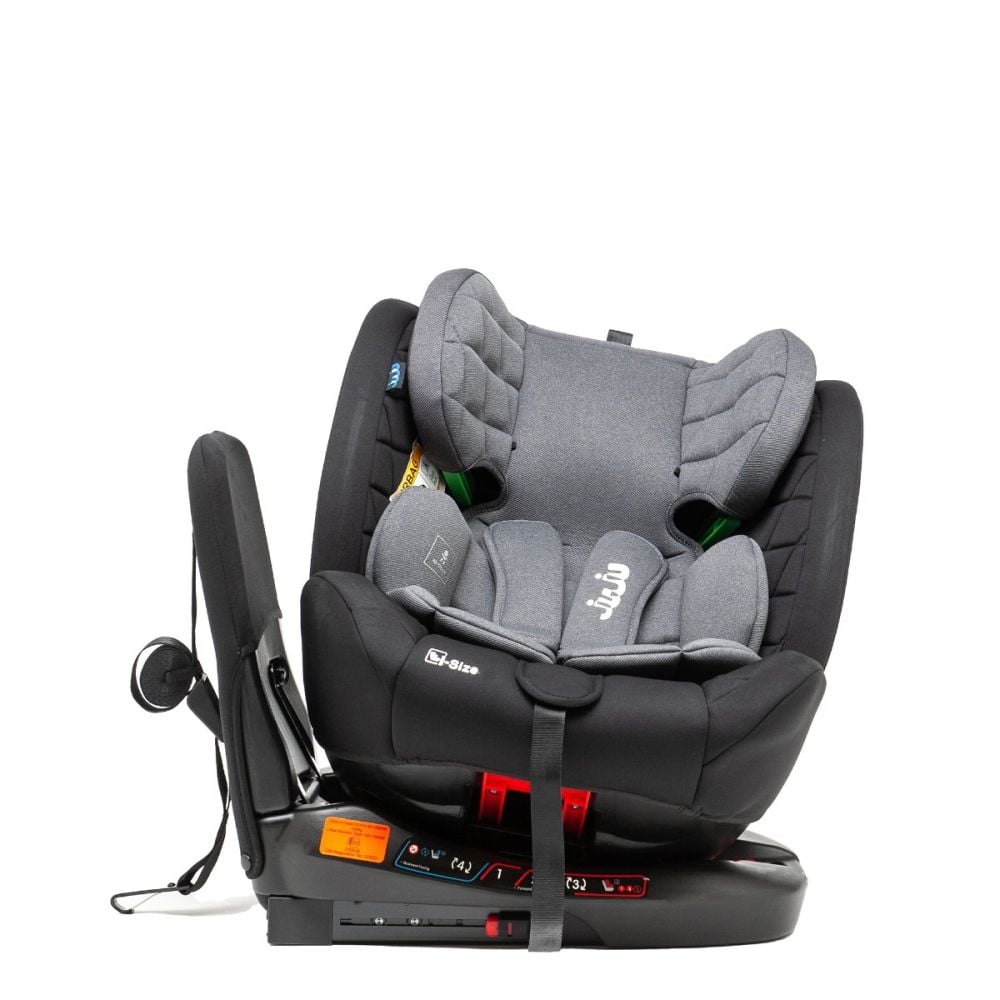 Scaun auto cu isofix, Juju, Total 360 I-Size, Negru