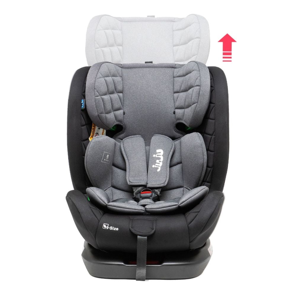 Scaun auto cu isofix, Juju, Total 360 I-Size, Negru