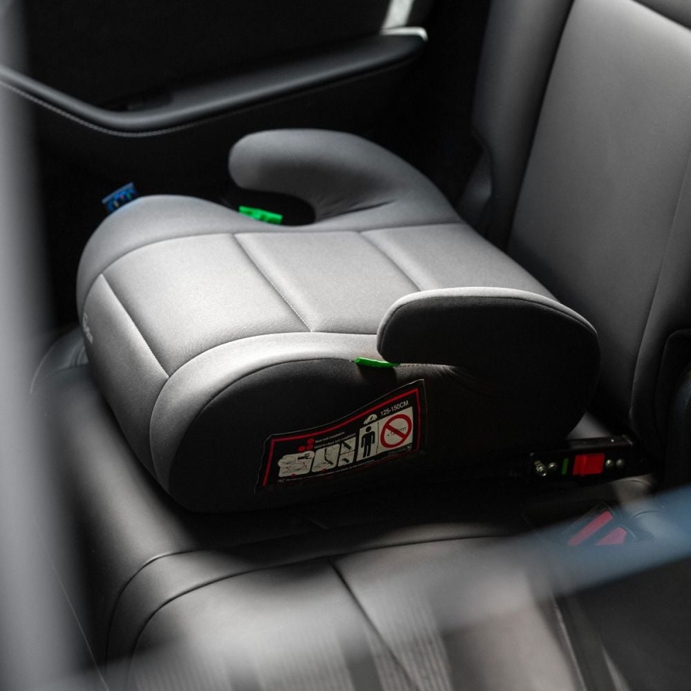Inaltator auto, Juju Jazzy Booster I-Size Isofix, Negru-Gri