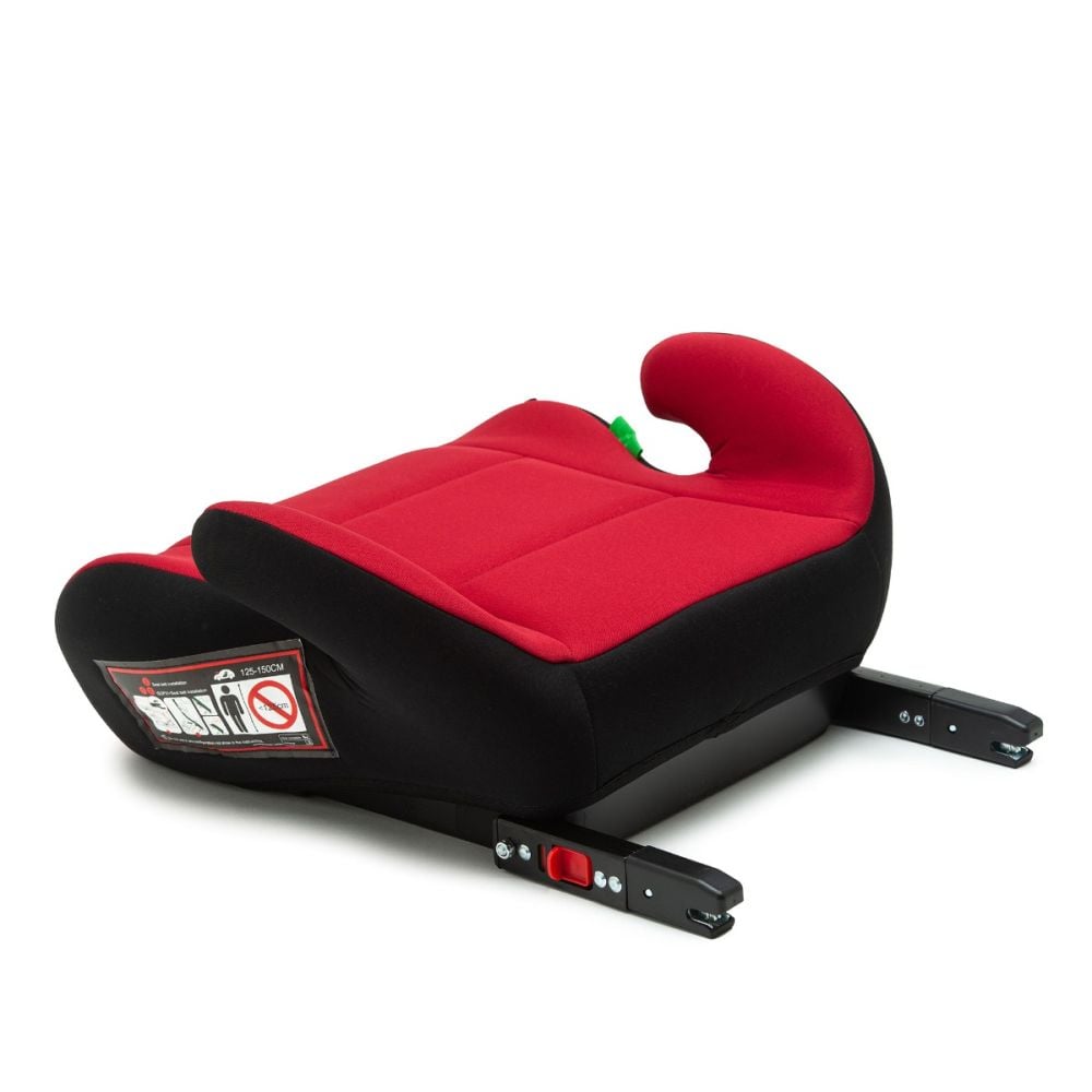 Inaltator auto, Juju Jazzy Booster I-Size Isofix, Negru-Rosu