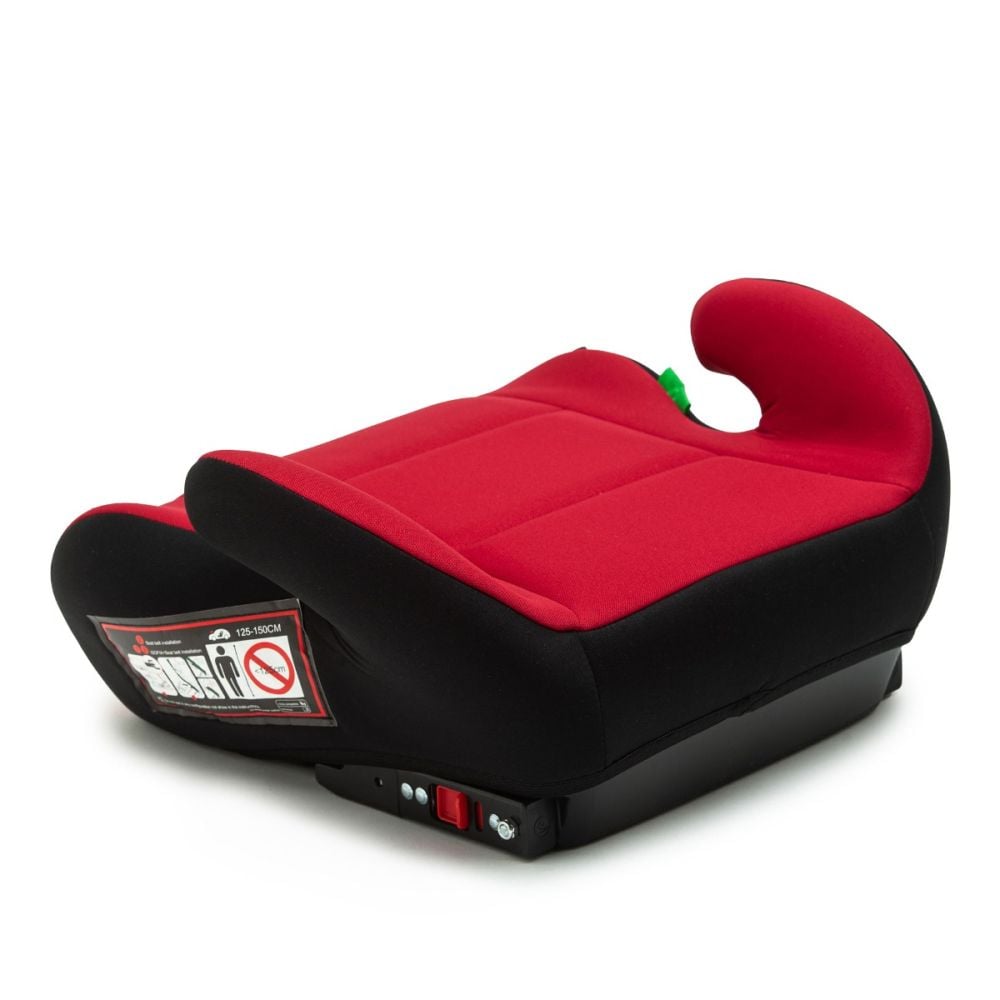 Inaltator auto, Juju Jazzy Booster I-Size Isofix, Negru-Rosu