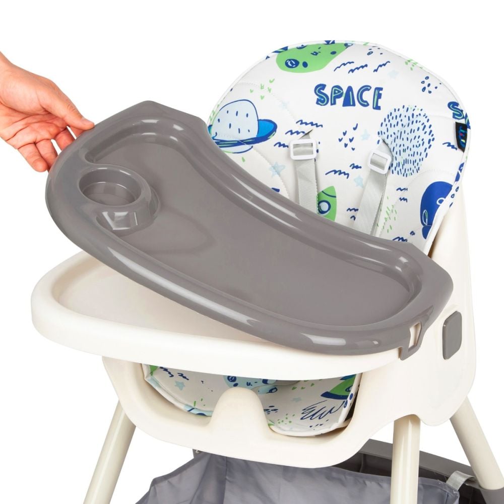 Scaun de masa 2 in 1, Juju, Eat and Smile, Space