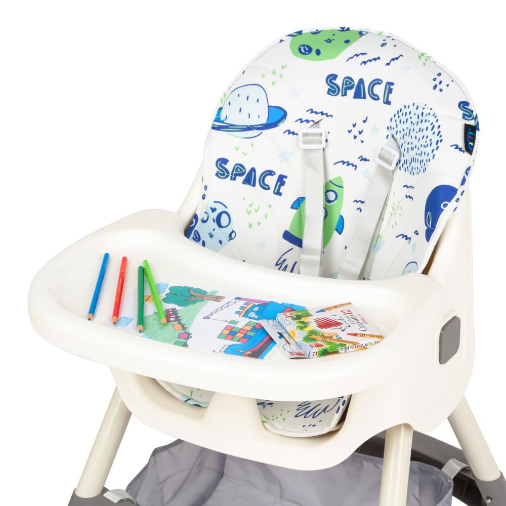 Scaun de masa 2 in 1, Juju, Eat and Smile, Space