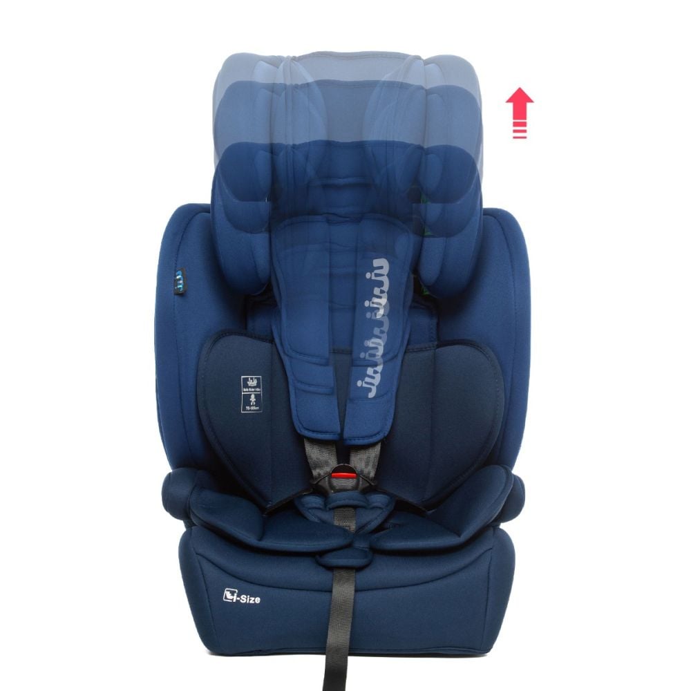 Scaun auto, Juju Safe Rider, I-Size, Albastru-Bleumarin