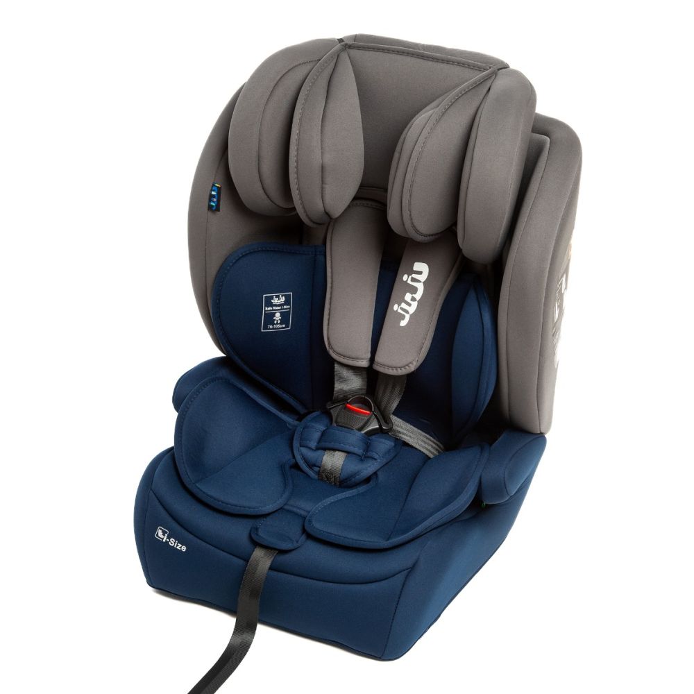 Scaun auto, Juju Safe Rider, I-Size, Gri-Bleumarin