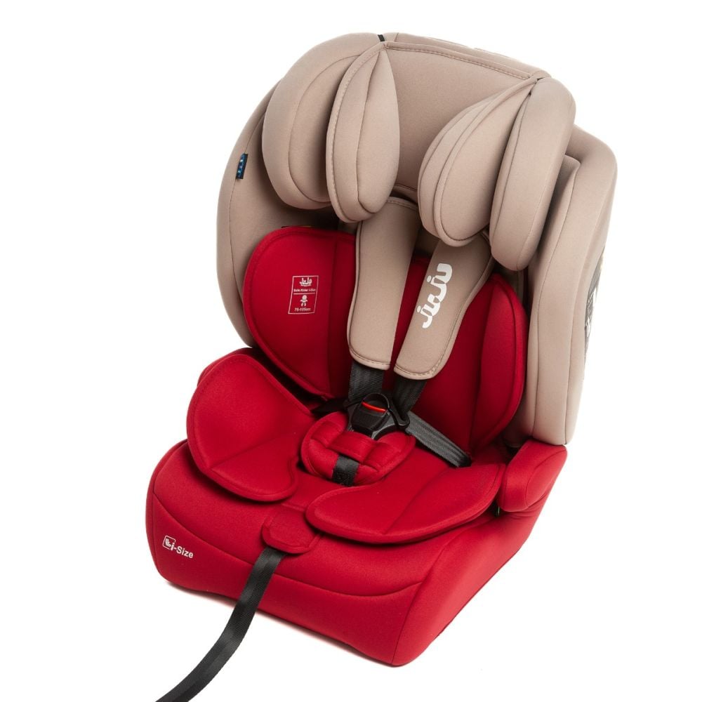Scaun auto, Juju Safe Rider, I-Size, Bej-Bordo