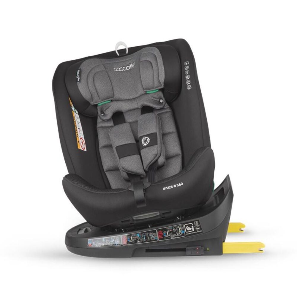Scaun auto rotativ, Coccolle Nova, iSize 40-150 cm, Diamond Black