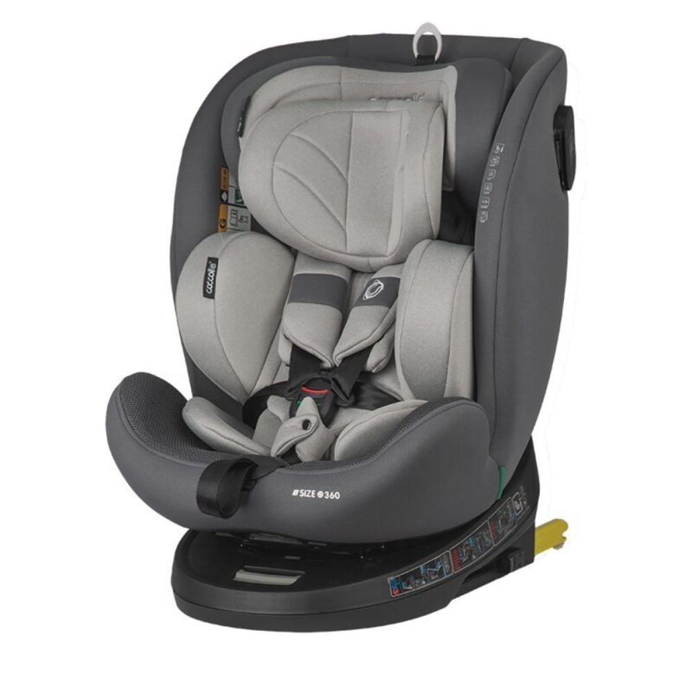 Scaun auto rotativ, Coccolle Nova, iSize 40-150 cm, Moonlit Grey