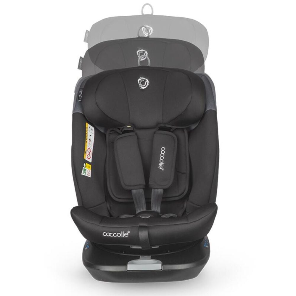 Scaun auto rotativ, Coccolle Atira, iSize 40-150 cm, Diamond Black