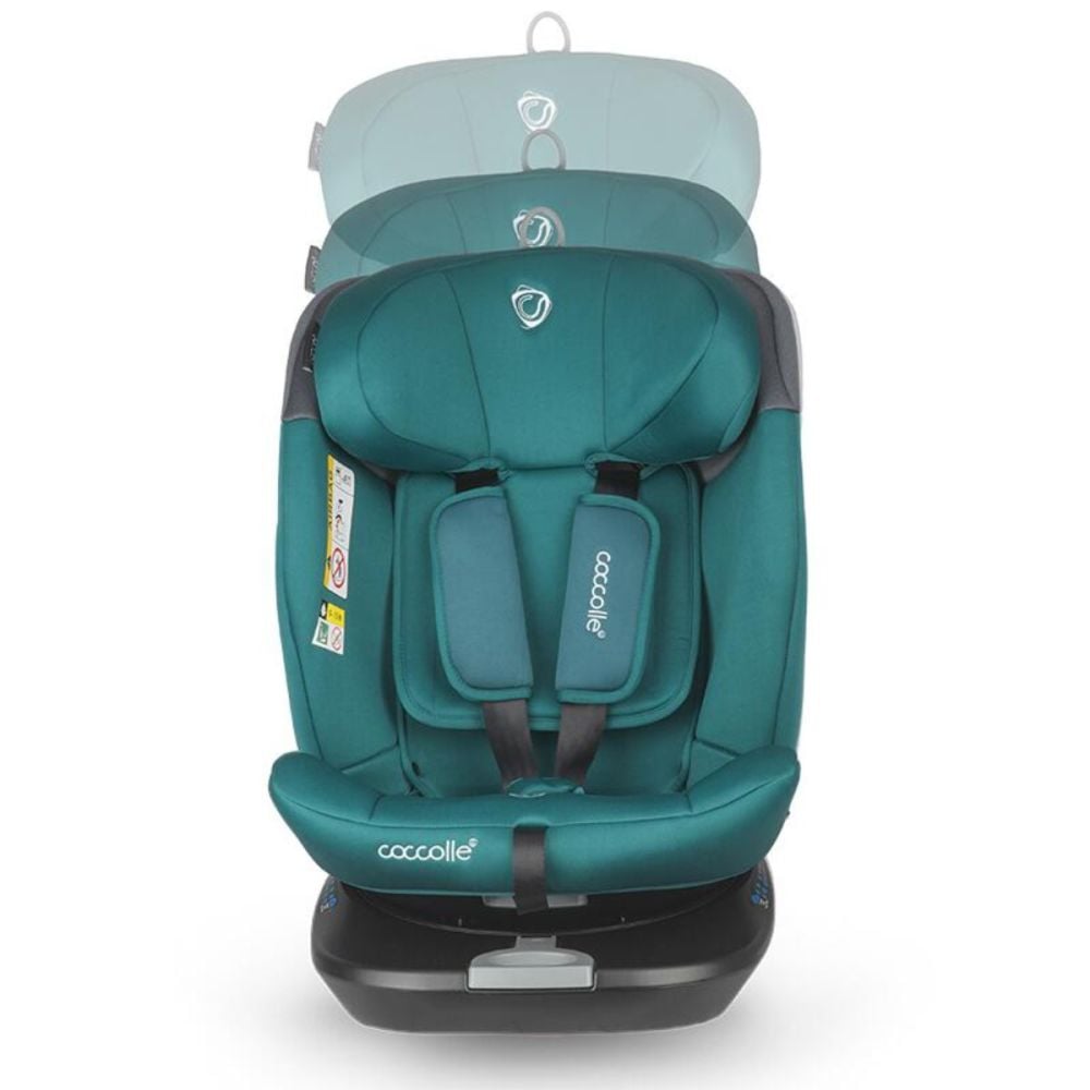Scaun auto rotativ, Coccolle Atira, iSize 40-150 cm, Hydra Blue