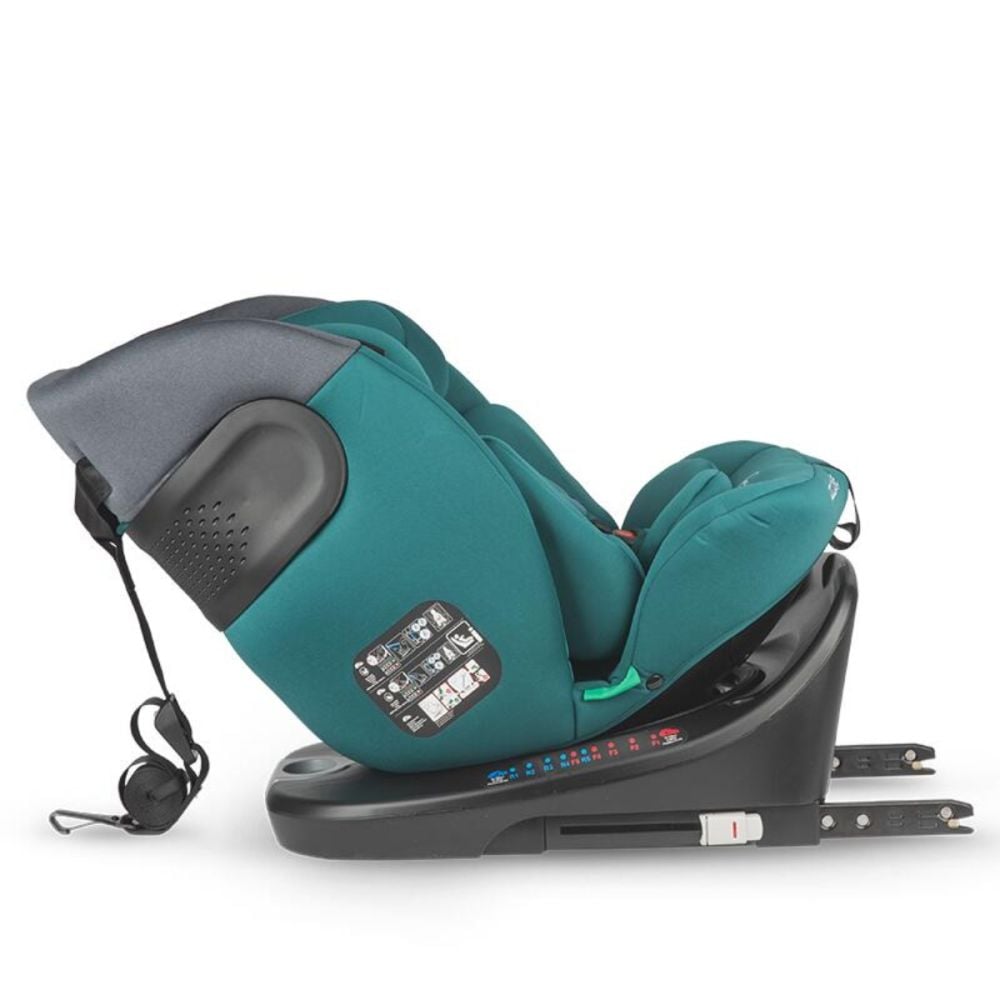 Scaun auto rotativ, Coccolle Atira, iSize 40-150 cm, Hydra Blue