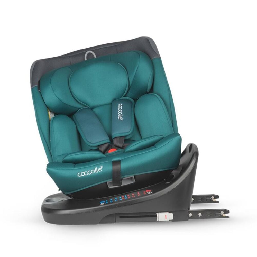 Scaun auto rotativ, Coccolle Atira, iSize 40-150 cm, Hydra Blue